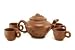 Teavana Spring Yixing Teapot Set with four cups