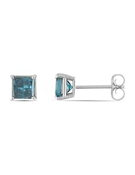 14k White Gold Diamond Stud Earrings (0.95 Cttw)