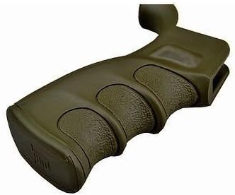 NEW Premium Tactical 4/15 AR 15 Thin Profile Polymer Pistol Grip W/ Trap Door Storage Compartment (OD Green)