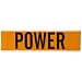 Brady  44132 2 1/4" Height x 9" Width, Repositionable Vinyl Cloth (B-498), Black on Orange Conduit & Voltage Markers (1 Markers)