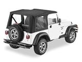 Bestop Replace A Top -51178-35- Color: Black Diamond / Fits Full Steel Door Models / Clear Windows / Fits: 03-06 Jeep Wrangler TJ