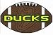 Oregon Ducks 24" x 15" Football-Shaped Rug