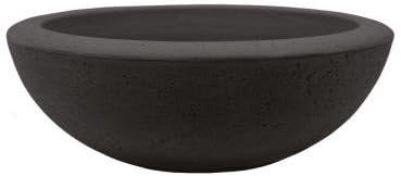 Planters Online 20.5 in. Dia Weathered Iron Resin Santorini Bowl