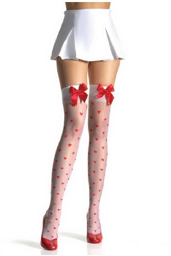 Sexy Heart Stockings Pluslingerie Leg Avenue