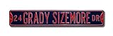 CLEVELAND INDIANS 24 GRADY SIZEMORE DR Authentic METAL STREET SIGN (6 X 36)