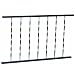 Gilpin Ironworks Inc 6' Blk Windsor Rail 6' 576 Railing Wrought Iron