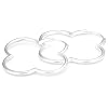 Vinani Damen-Creolen Blume 925 Sterlingsilber Gr. M CMF