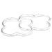 Vinani Damen-Creolen Blume 925 Sterlingsilber Gr. M CMF
