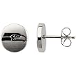 Stainless Steel Seattle Seahawks Logo Stud Earrings