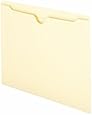 Smead File Jacket, Reinforced Straight-Cut Tab, Flat-No Expansion, Letter Size, Manila, 100 per Box (75500)