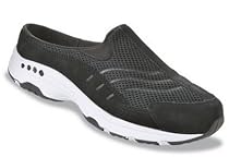 Easy Spirit Women's Traveltime Mule,Black/White,8 1/2 M