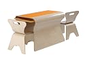 bloom E10701-NO - Table and Chairs, natural with orange