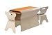 Bloom OTTO Table and Chairs (Natural with Orange)