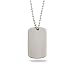 25 Stainless Steel Bead Chain and Dog Tag Necklace