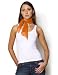 Azuri Orange Chiffon Square Scarf