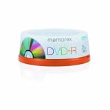 Memorex DVD-R 4.7GB 16X 25PK Cakebox Spindle