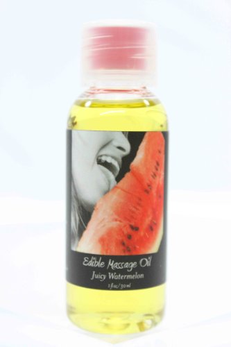 Edible Massage Oil for Sensual Intimacy Kissable Juicy Watermelon by Earthly Body 1oz