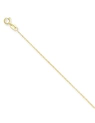 14k Yellow Gold 24in 0.60mm Carded Cable Rope Necklace Chain. Metal Wt- 0.75g