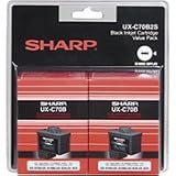 Sharp UX-C70B2S Black Ink Twin Pack