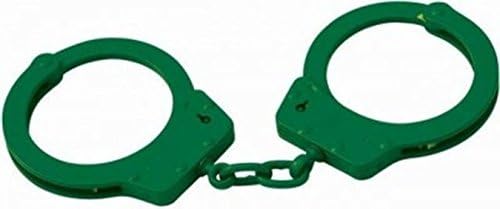 CTS Thompson 1010 PROFESSIONAL GRADE Gorcote GREEN Police Security Officer Guard Corrections Inmate Prisoner Chain Hardened STEEL Double Locking Handcuffs Restraints NIJ Certified