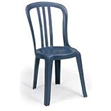Resin Stacking Sidechair Blue. Package of 32