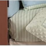 Hey Diddle Diddle Striped Crib Sheet - Green Multi