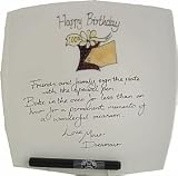 100th birthday gift signature plate sq