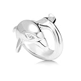 Chuvora Sterling Silver Dolphin Bead Charm Fits Pandora Bracelet