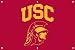 Southern California Trojans Trojan Head Indoor/Outdoor Fan Banner 3 ft x 2 ft NCAA College Athletics Fan Shop Sports Team Merchandise