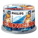 50 pack philips dvd+r 16x speed blank discs