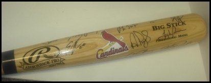 Autographed/Hand Signed Bat: 2011 St. Louis Cardinals Autographed/Hand Signed Bat