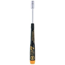 Wiha 27740 Nut Driver with Precision ESD Safe Dissipative Handle, Metric, 4.0 x 60mm