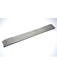 SEIKO RARE 18MM SILVER STAINLESS STEEL EXPANSION WATCH BAND STRAP CURVED ENDS