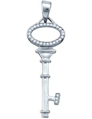 0.10CTW DIAMOND KEY PENDANT
