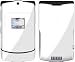 Solid State White Protective Skin Decal Faceplate for Motorola RAZR V3xx Cell Phone
