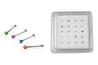 Sterling Silver Nose Studs with IP Coating Multi Colored Ends (20 Pieces/Box) Ball End