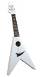 Mahalo U-40WT Flying V style White Ukulele with Gig Bag