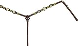 Cowboy Pro Star Concho & Rawhide Braid Breast Collar - Horse