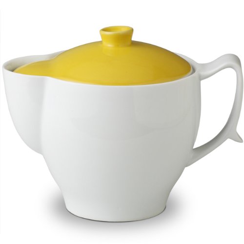 有田焼 レンジで簡単カレーポット(菜の花色) レシピ付き(1050cc)