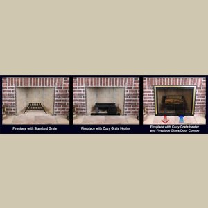 Black Iron Fireplace Andiron (Heavy Duty!)