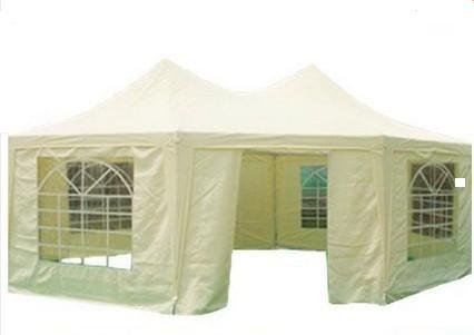 Quictent 22x16 Beige Octangle Party Wedding Tent Gazebo Canopy with Side Walls
