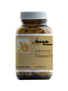 Vitamin D-3 [5000 IU] 90 vcaps by Metabolic Maintenance