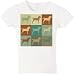 Horses Pop Art Jr. Miss Fitted Tee