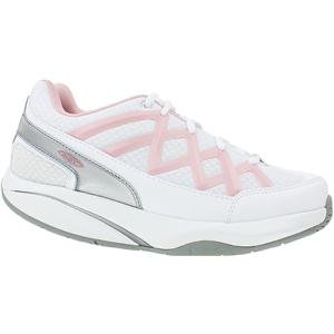 Women's MBT Women's Sport 3 Pink/White Leather/Mesh - Limited Edition 38 Medium