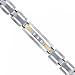 Diamond Men's Bracelet Crafted in Stainless Steel & Yellow Gold