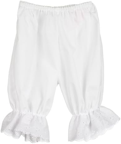 Little Zazzy Girls White Pantaloon Pettipants Bloomer Under-pants