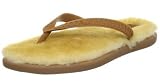 UGG Womens Flip Flops Sandal Fluffie L. Brown Chestnut Size 7