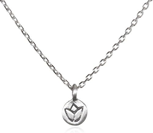 Satya Jewelry Mini Lotus Delicate Flower Seedling Necklace - Silver