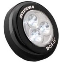 Sylvania DOT-it Self-Adhesive Bright White LED Light, Black