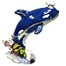 Bejeweled Marine Life Blue Killer Whale Jewelry Trinket Box with Crystals